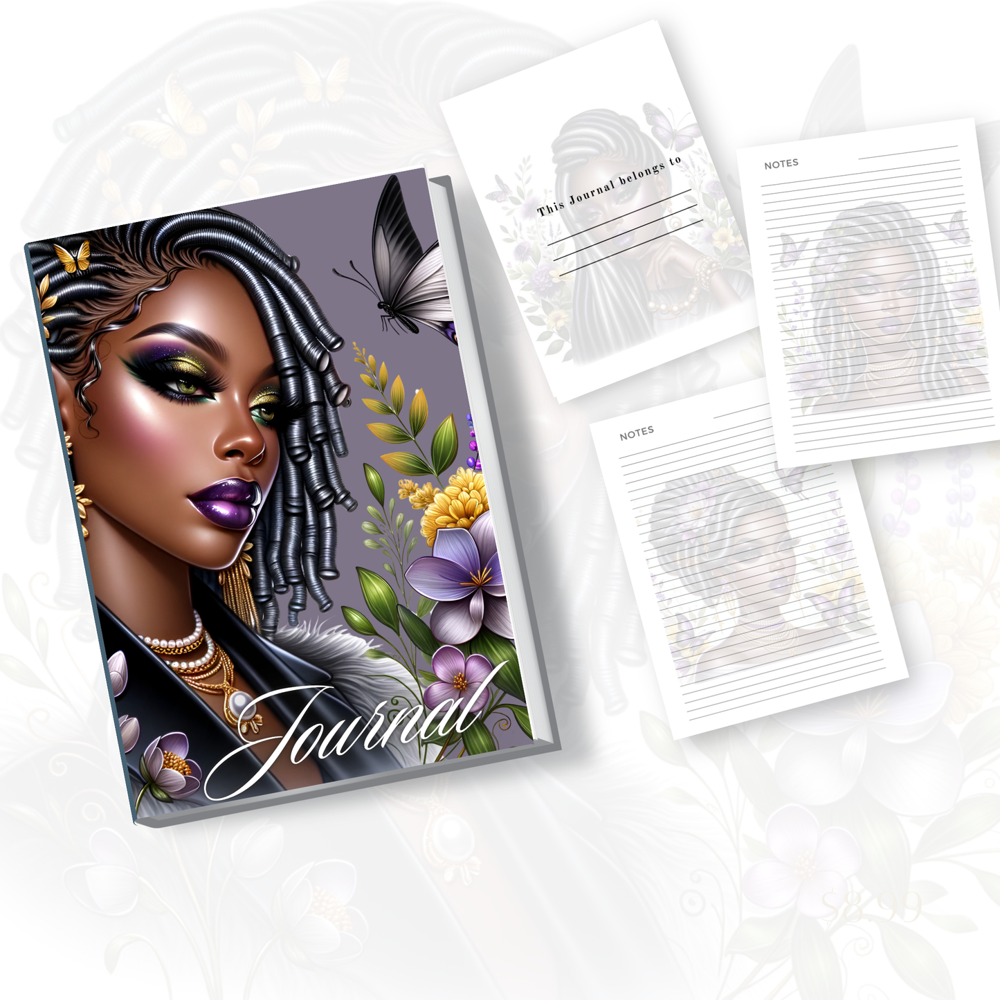 Melanated Floral Radiance Soft Cover Paperback