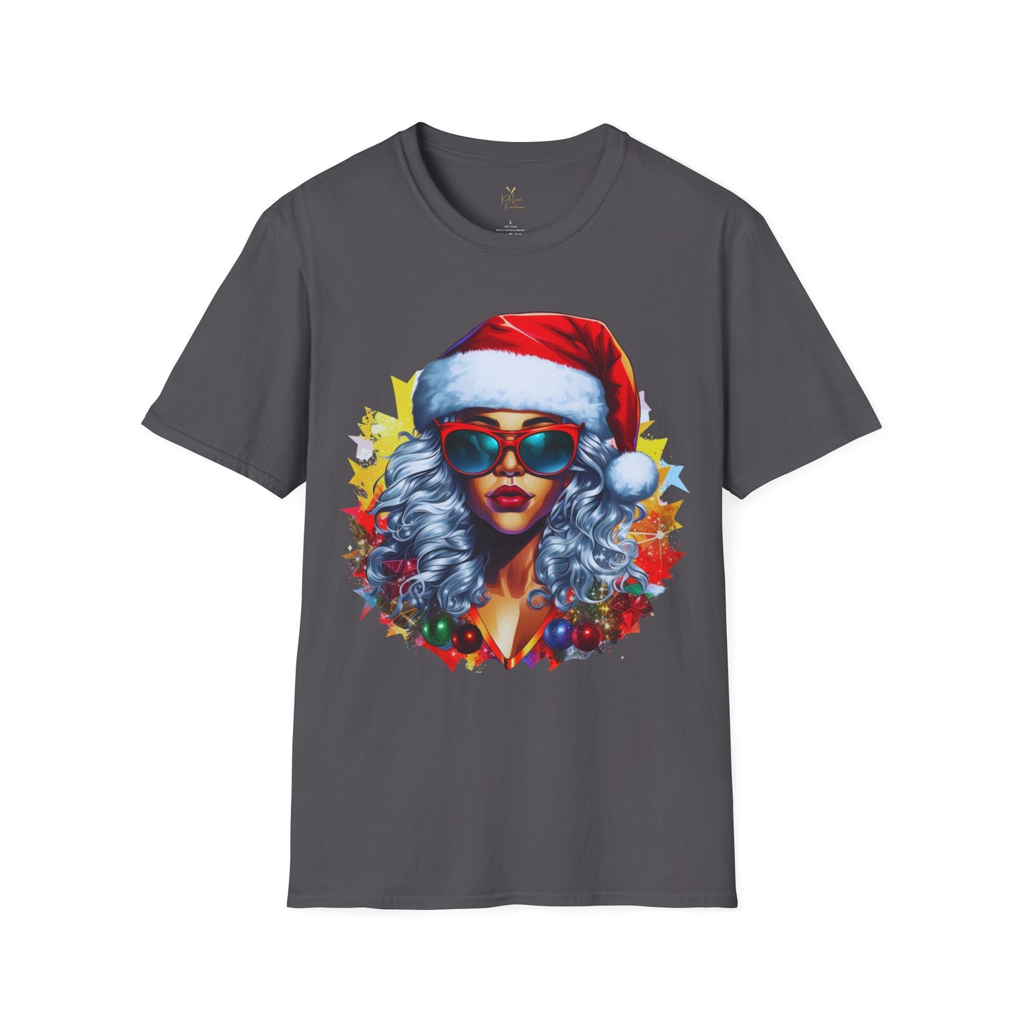 Black Mrs. Claus Christmas Tee