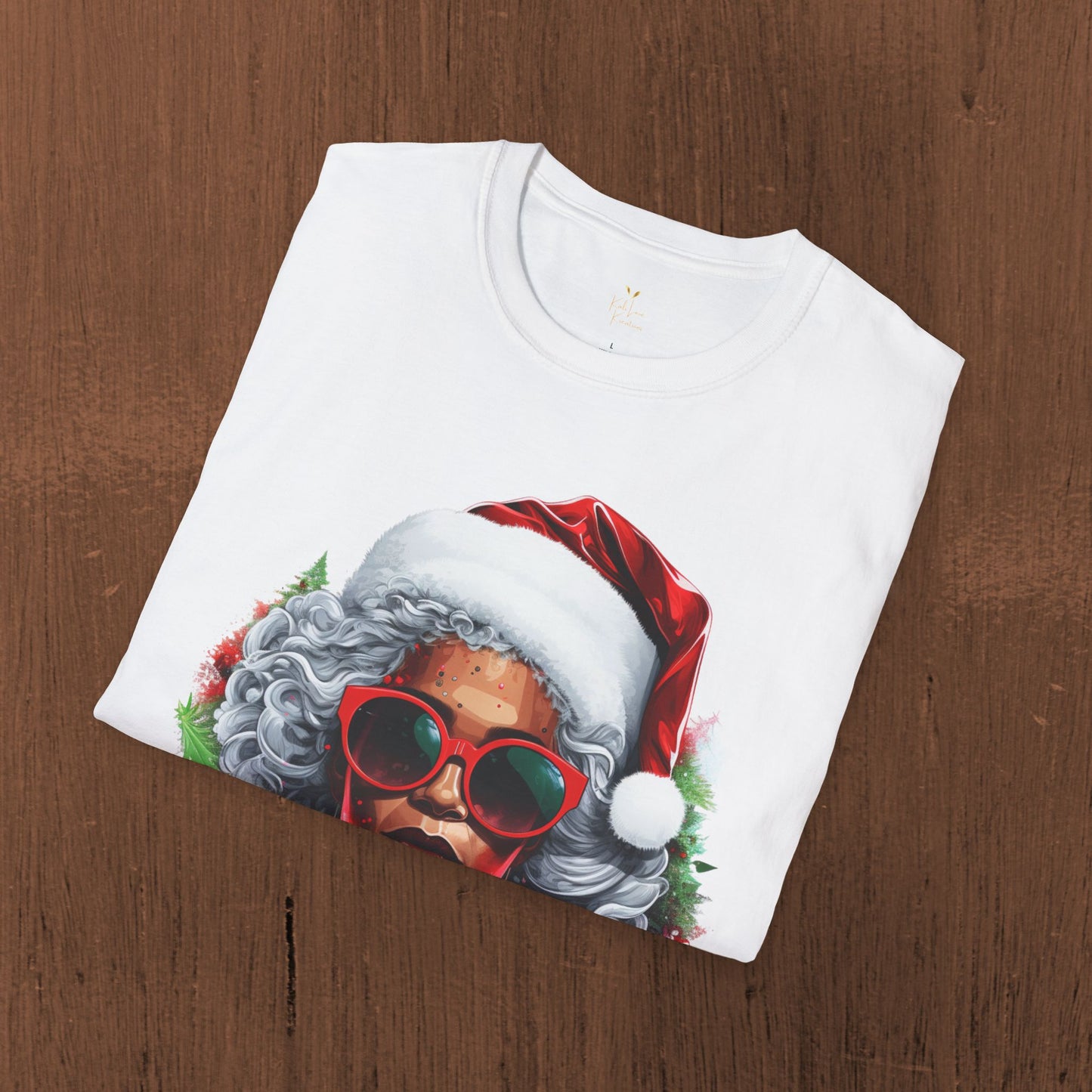 Black Mrs. Claus Christmas Tee