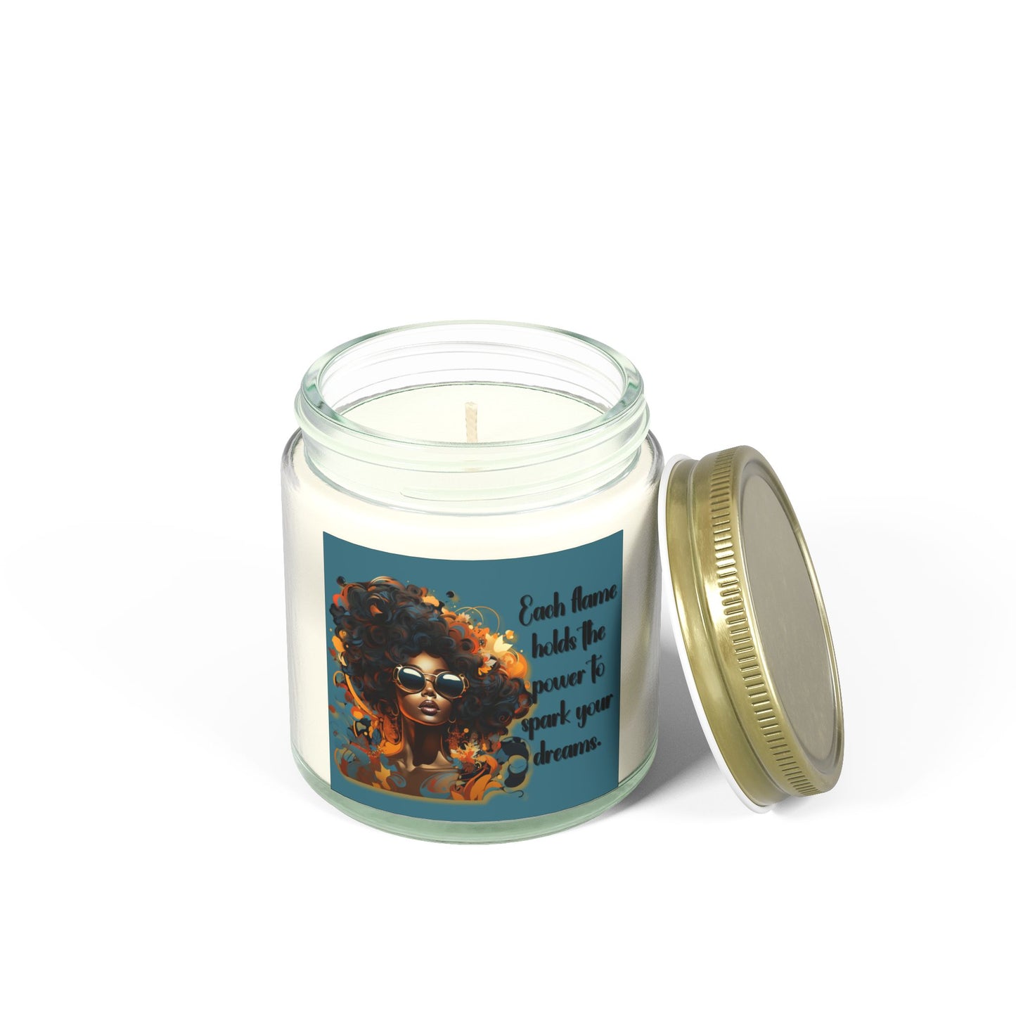 “Spark Your Dreams” Affirmation Candle – Black Girl Magic Glow
