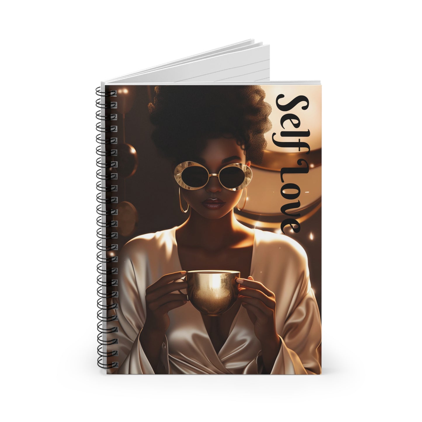 Golden Rituals: A Self-Love Journal Spiral Notebook
