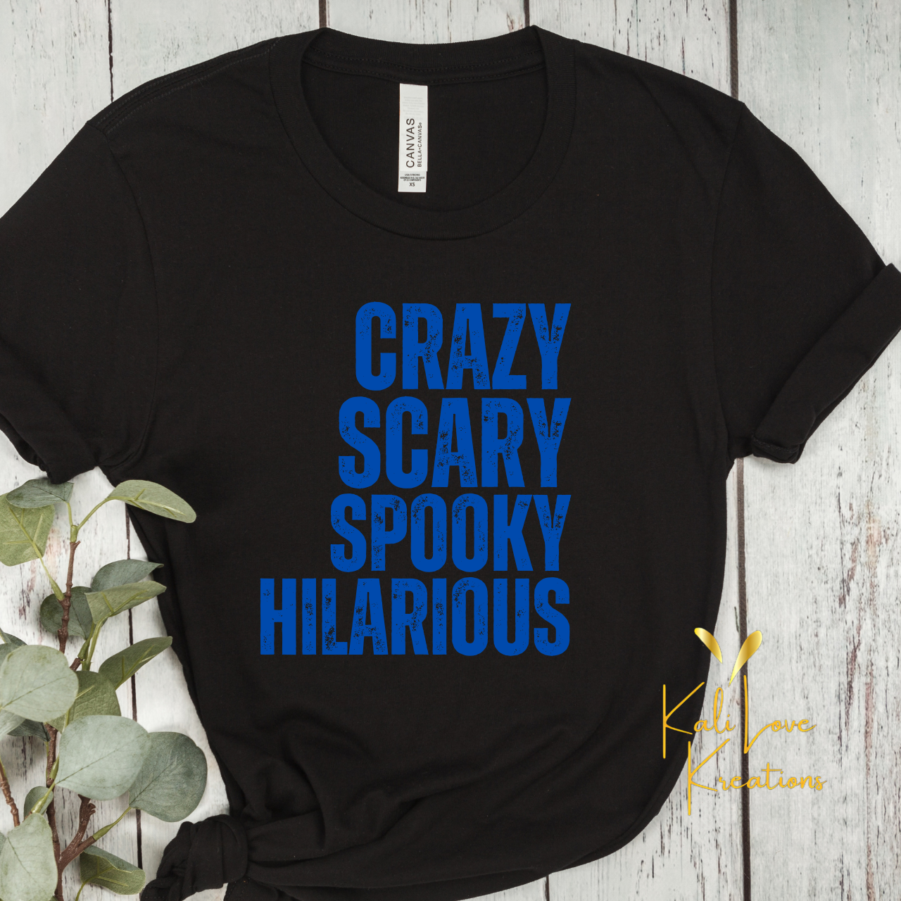 Crazy Scary Spooky Hilarious Bold Grunge Text PNG/SVG Digital Download