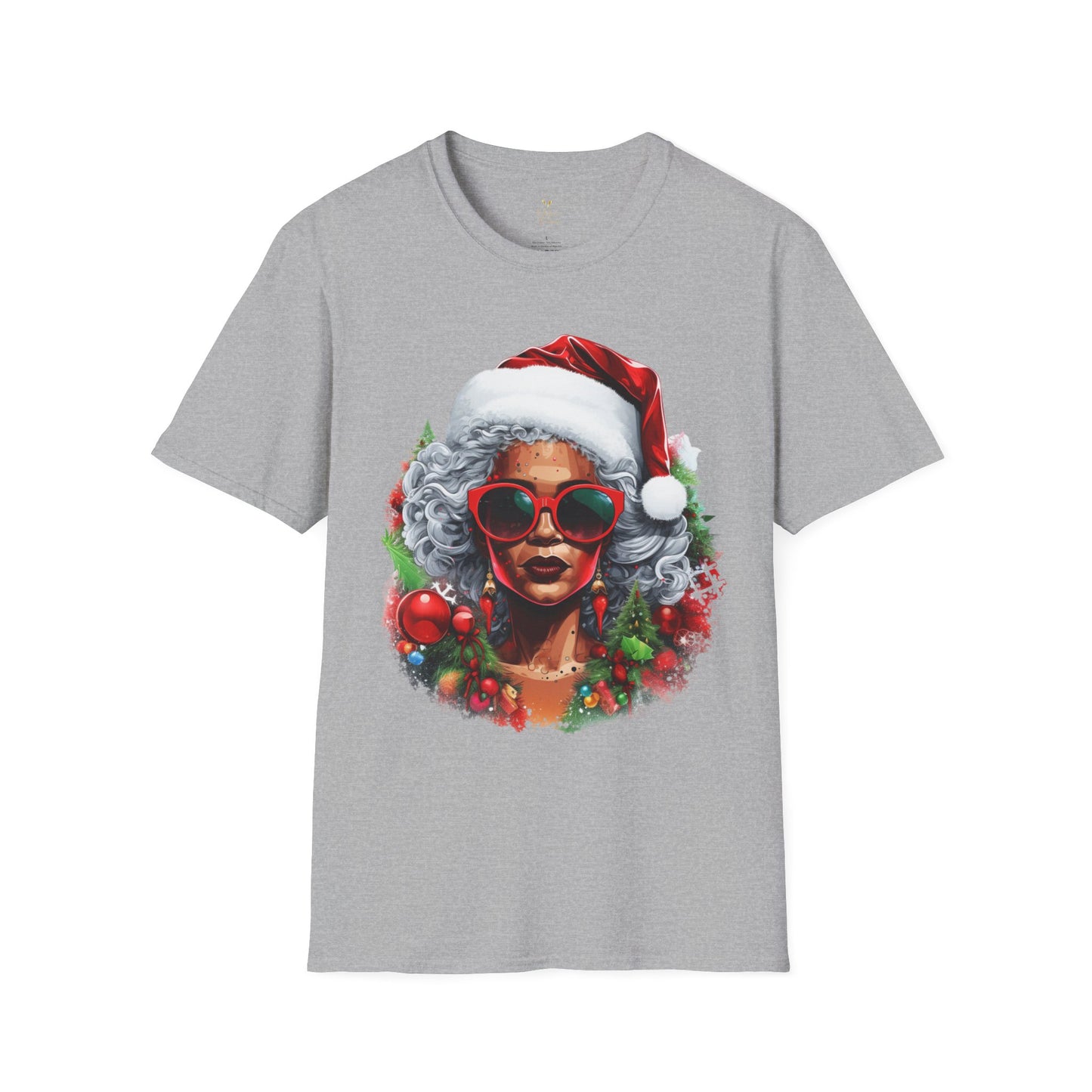 Black Mrs. Claus Christmas Tee