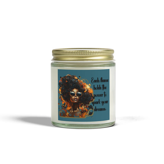“Spark Your Dreams” Affirmation Candle – Black Girl Magic Glow
