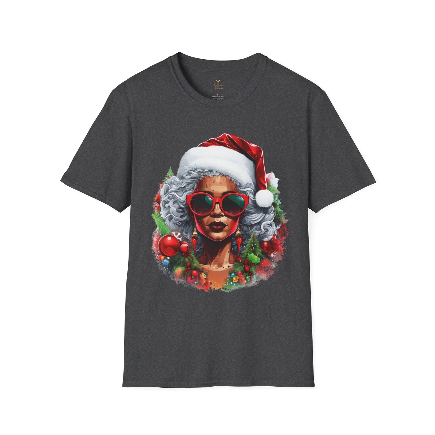 Black Mrs. Claus Christmas Tee