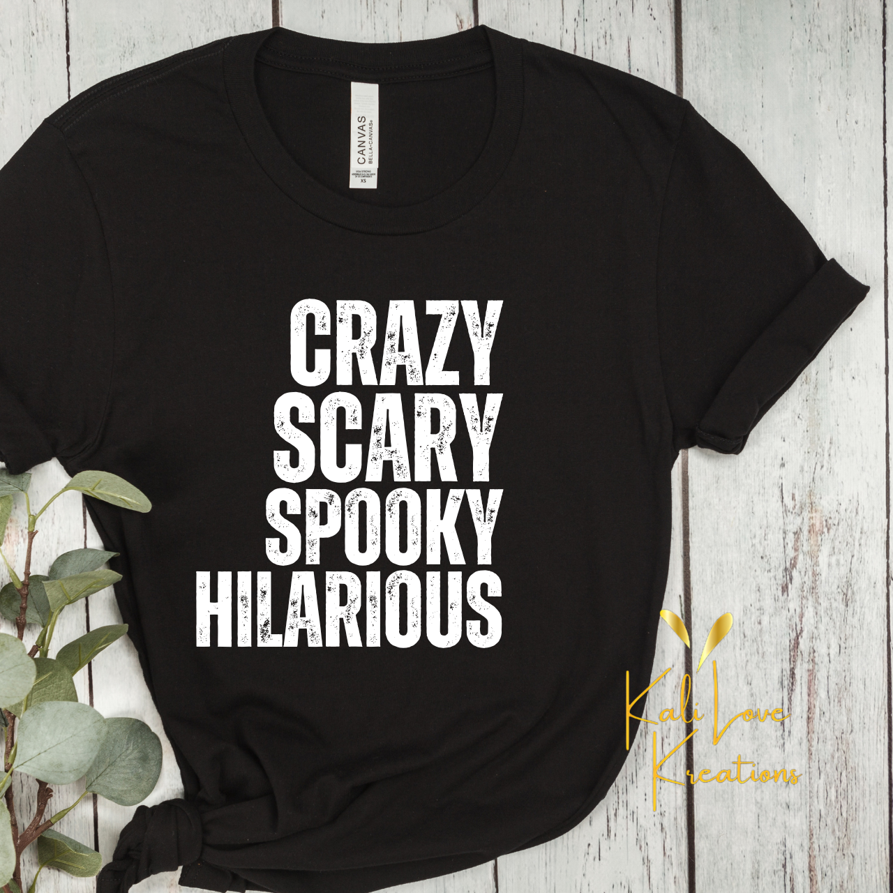 Crazy Scary Spooky Hilarious Bold Grunge Text PNG/SVG Digital Download