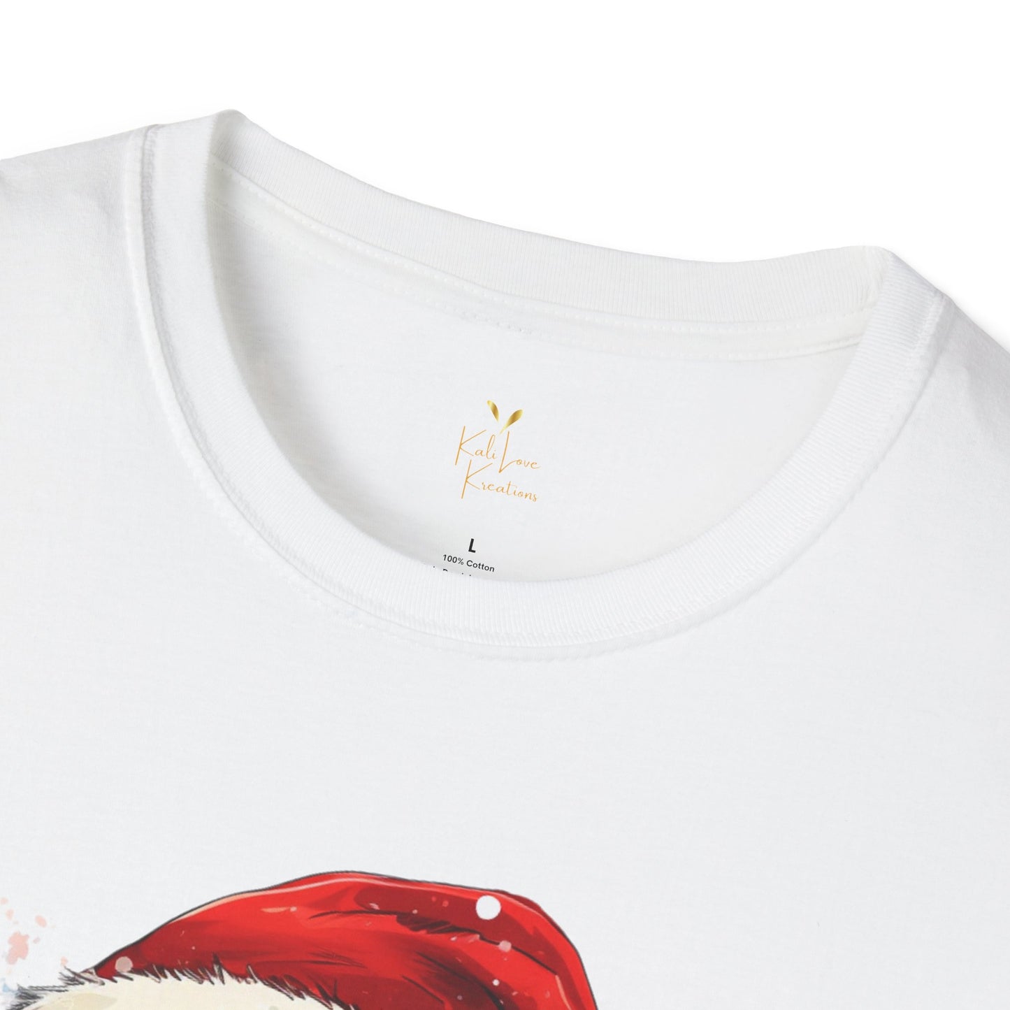 Black Santa Claus Christmas Tee