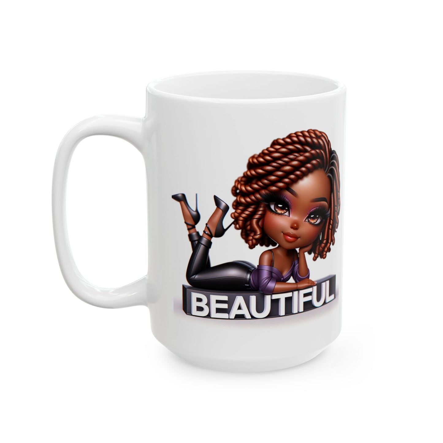 “Beautiful & Bold” – Melanin Magic Ceramic Mug 11oz and 15oz
