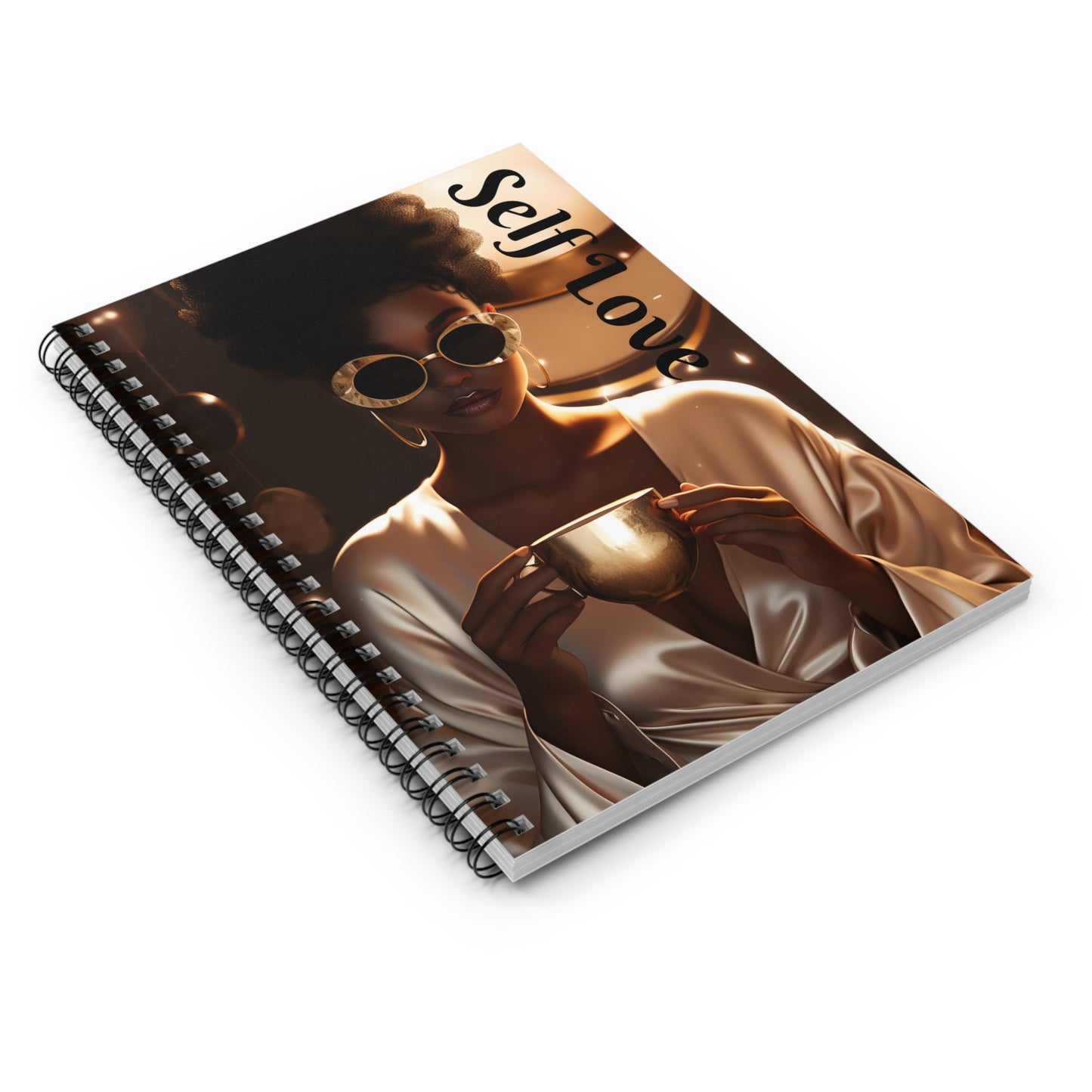 Golden Rituals: A Self-Love Journal Spiral Notebook