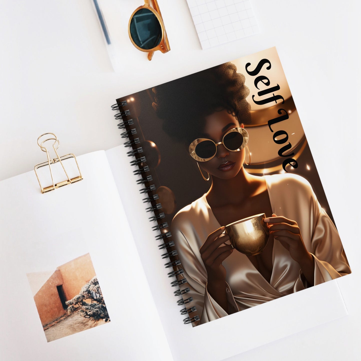 Golden Rituals: A Self-Love Journal Spiral Notebook
