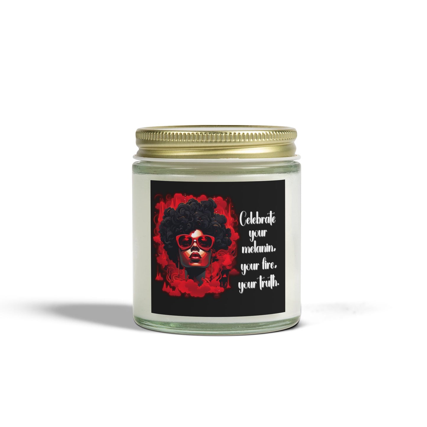“Melanin. Fire. Truth.” Empowerment Candle - Black Girl Magic Glow