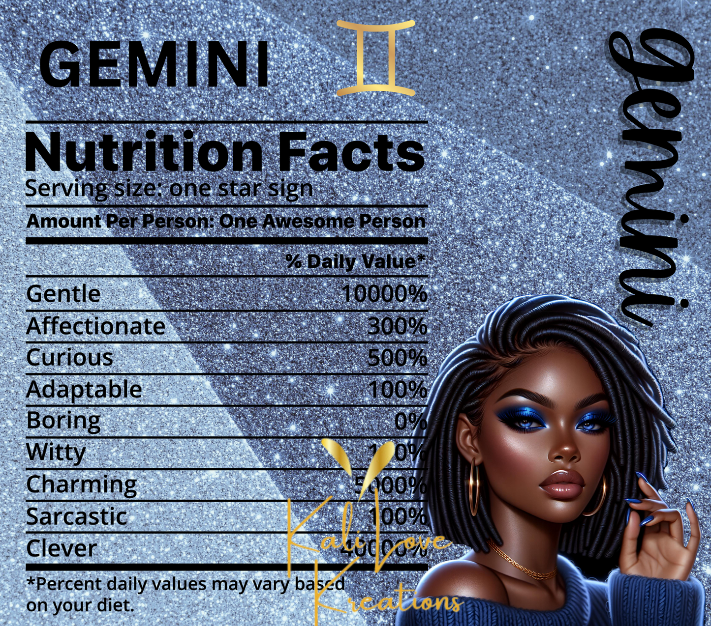 Black Women Zodiac Sign Tumbler Wrap Bundle