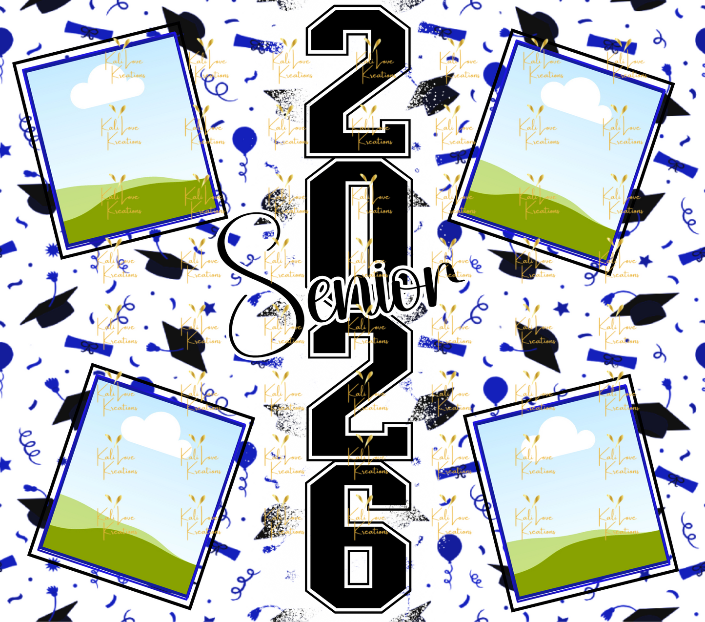Senior-Graduation Tumbler Template, Photo Tumbler Wrap
