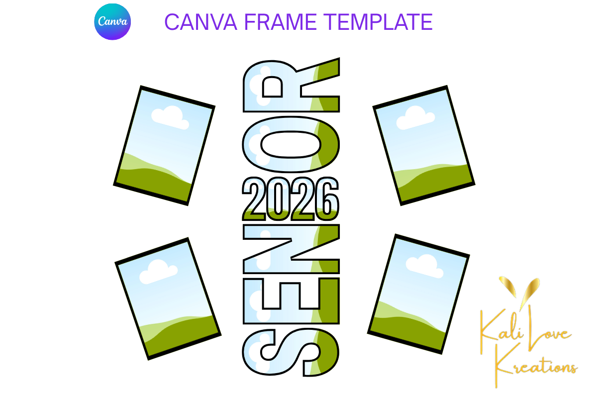Senior 2026 Graduation Tumbler Template, Photo Tumbler Wrap