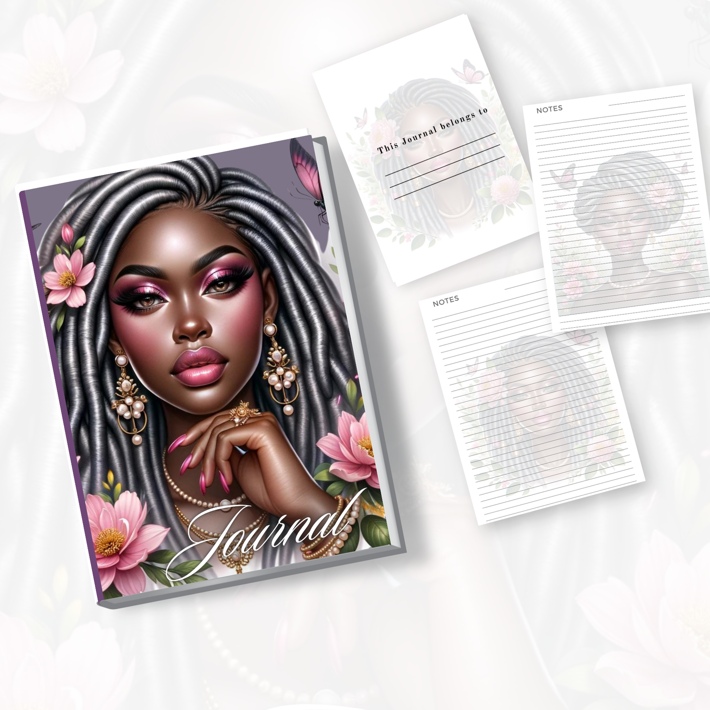 Melanated Floral Radiance Soft Cover Paperback
