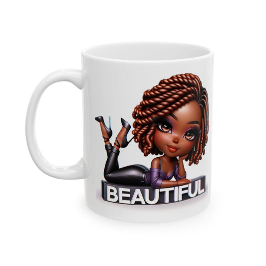 “Beautiful & Bold” – Melanin Magic Ceramic Mug 11oz and 15oz