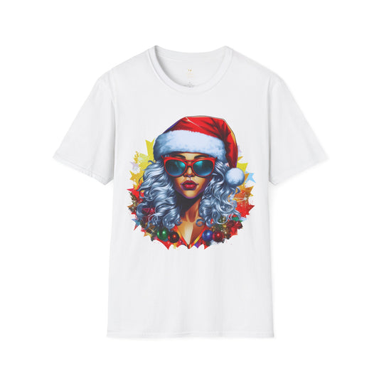 Black Mrs. Claus Christmas Tee