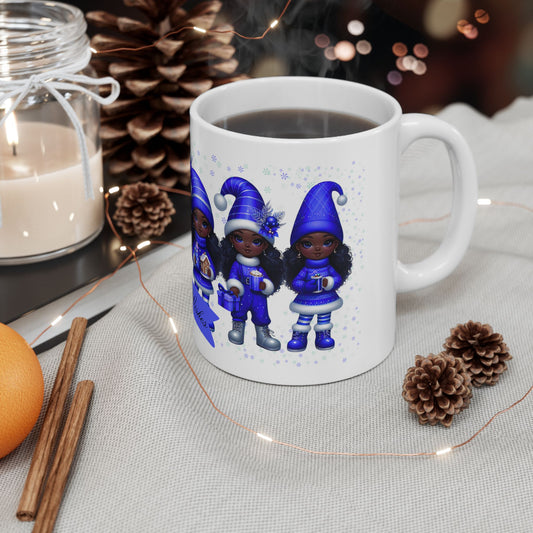 “Warmest Wishes” Holiday Mug – Black Girl Magic Winter Edition Ceramic Mug 11oz & 15oz