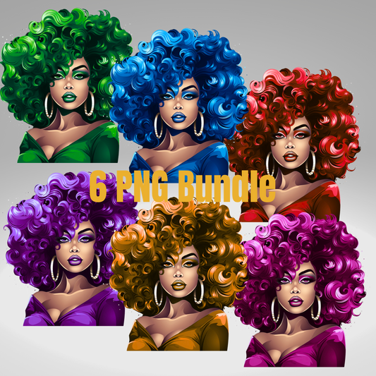Black Women PNG Bundle