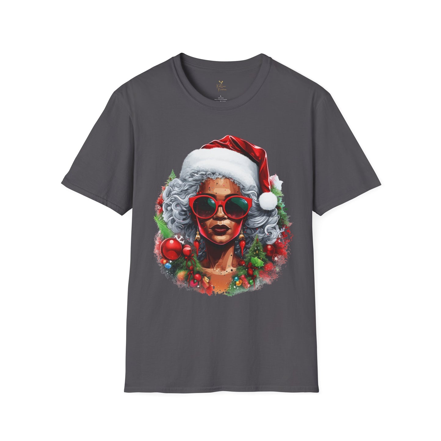 Black Mrs. Claus Christmas Tee