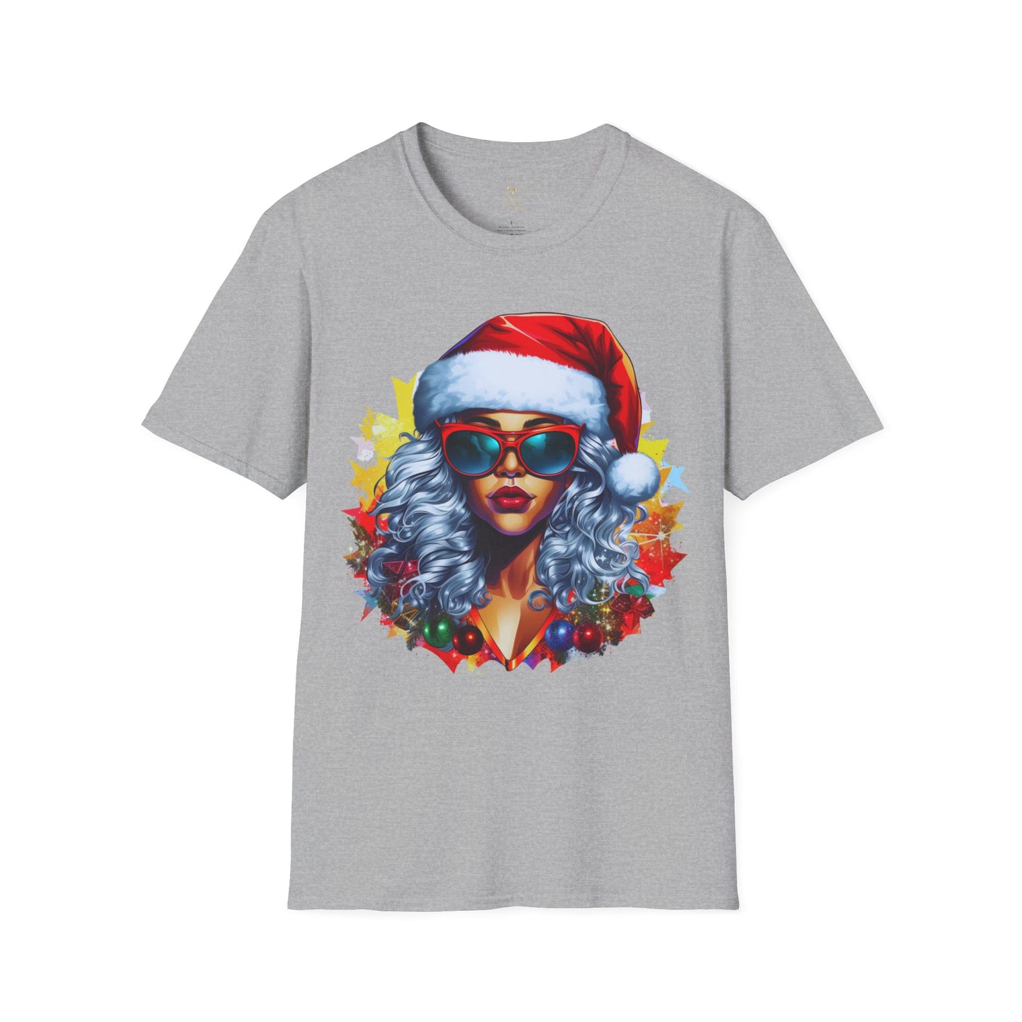 Black Mrs. Claus Christmas Tee