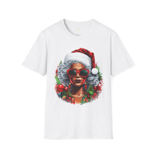 Black Mrs. Claus Christmas Tee