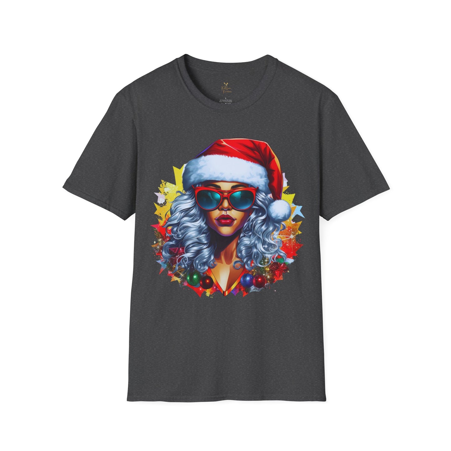 Black Mrs. Claus Christmas Tee