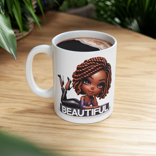 “Beautiful & Bold” – Melanin Magic Ceramic Mug 11oz and 15oz