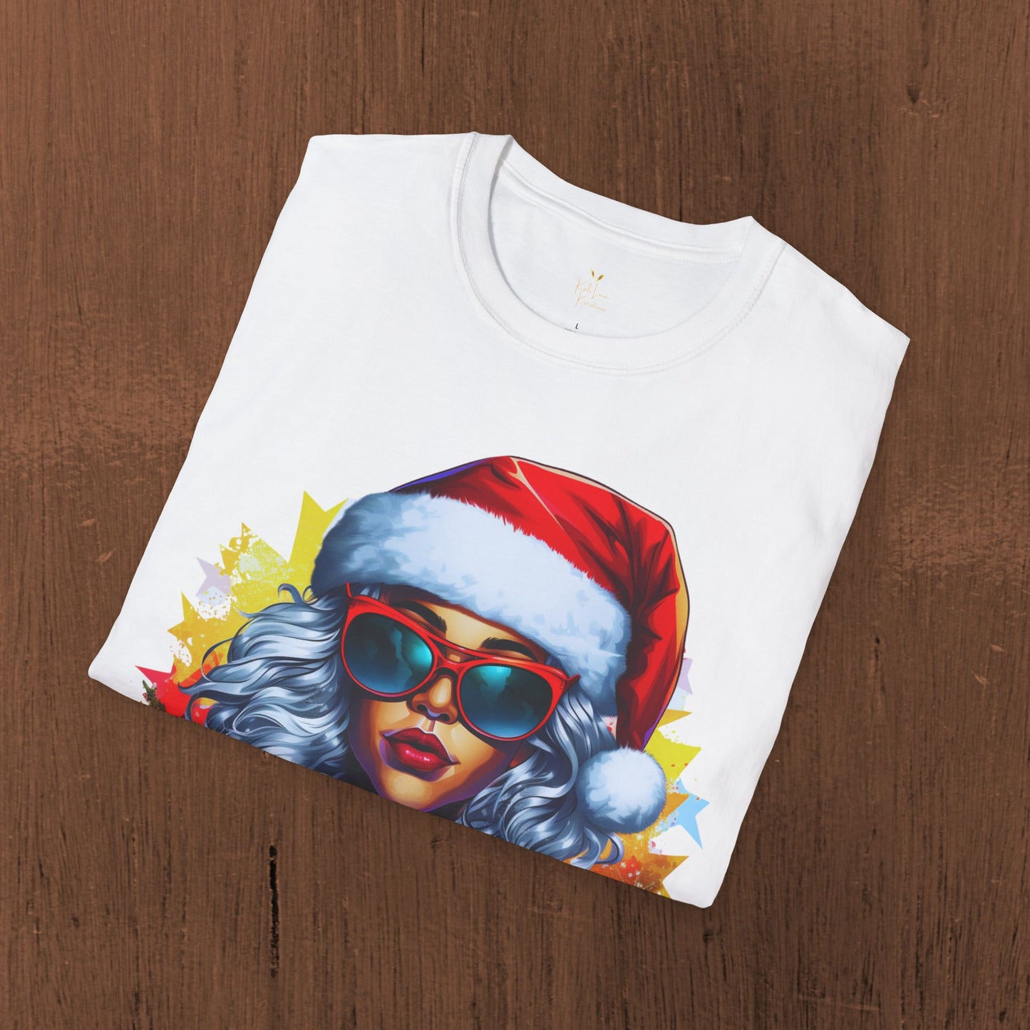 Black Mrs. Claus Christmas Tee