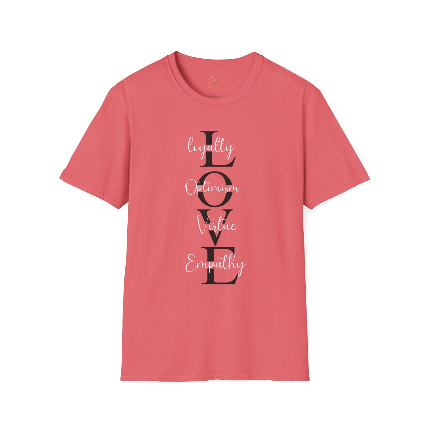 LOVE Acronym Tee – Loyalty, Optimism, Virtue, Empathy