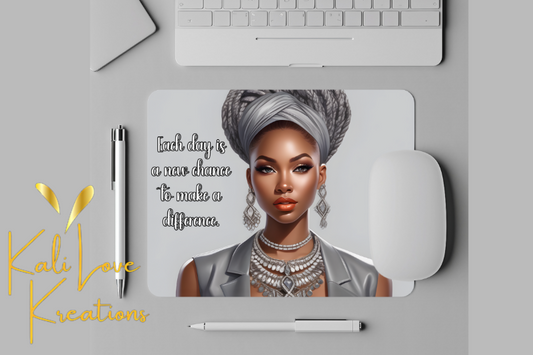 Black Woman Affirmation Mouse Pad